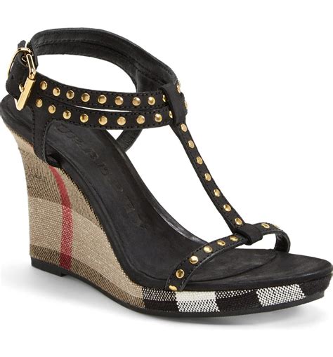 sandalias burberry|burberry wedges summer sandals.